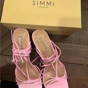 Pink Strappy Heels